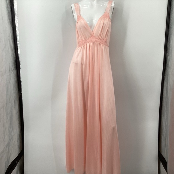 *** Shiny Peach Kayser Goddess Gown *** L - Picture 1 of 11